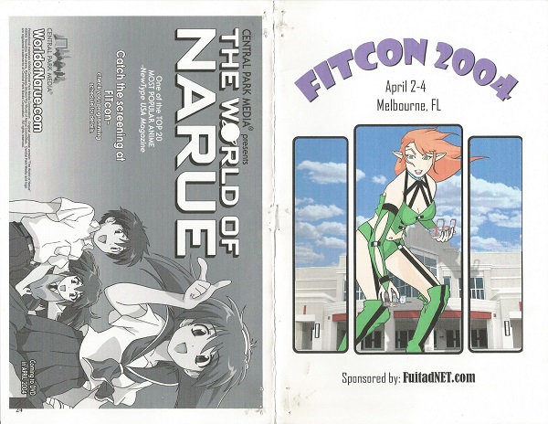 The front and back cover of the 2004 convention guide from the now defunct FITcon.