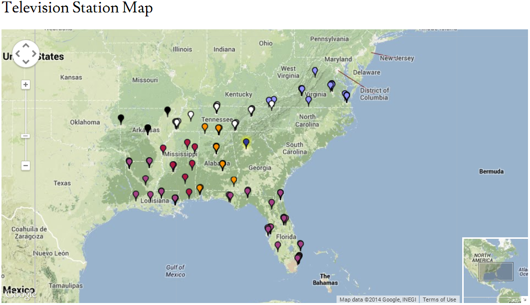 VST: Visualizing Southern Television (Update)